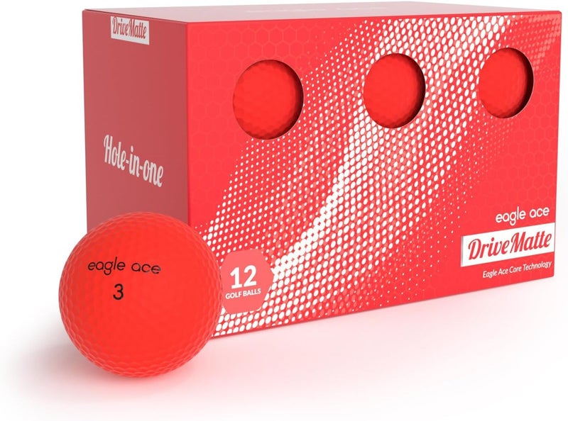 Eagle Ace ™️ DriveMatte Golf Balls-2 Layers-Maximum Distance,Optimal Spin Control - Image 1